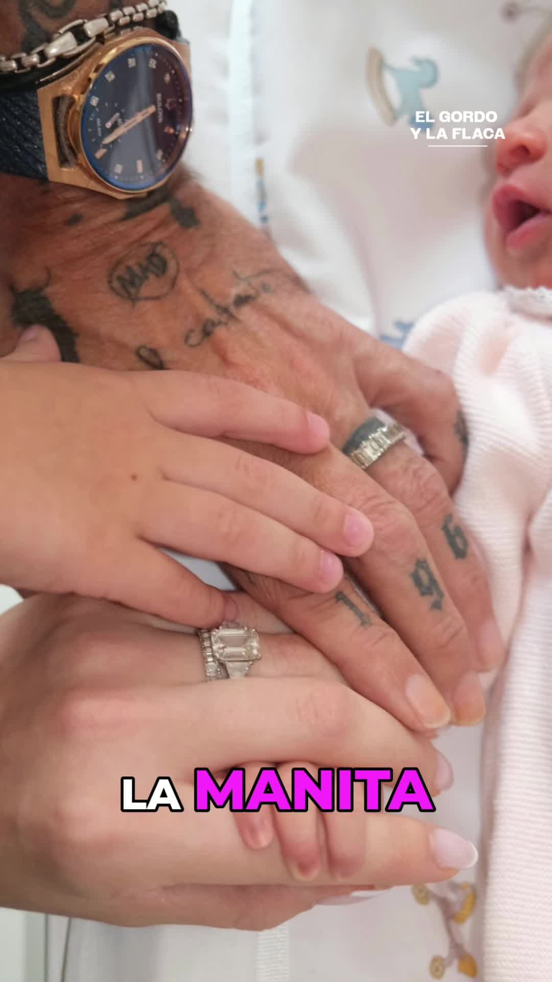 ¡Ya nació! Marc Anthony y Nadia Ferreira emocionan con la primera foto de su hija Myla