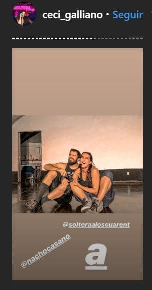 En sus historias, Cecilia compartió una segunda postal en compañía del actor de 39 años de edad.