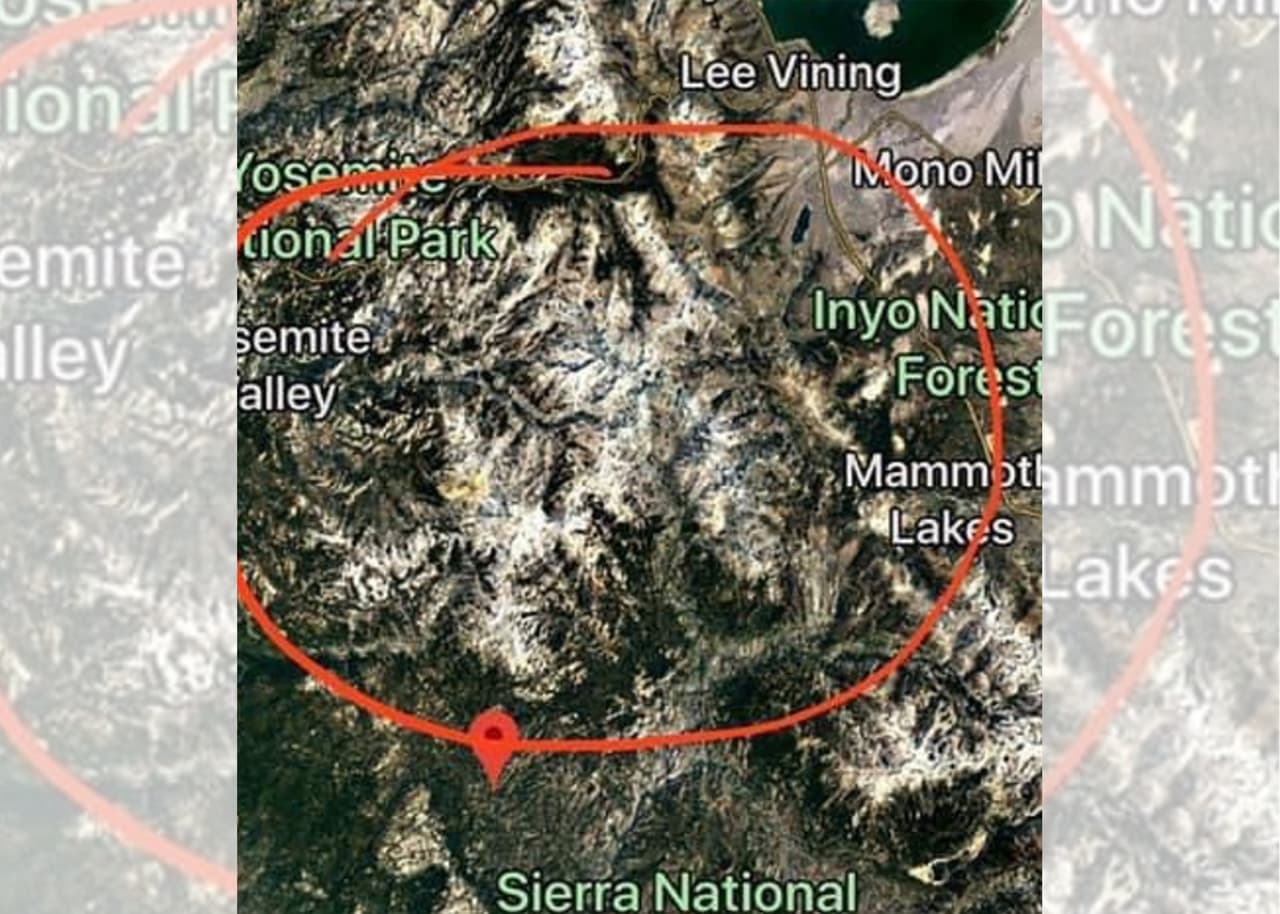 <b>"Le estamos pidiendo a cualquier persona que camine en el lago Chiquito o la cuenca Chain Lakes, justo dentro del límite con el Parque Nacional Yosemite, que si ve a la mujer, favor documentar tus coordenadas con GPS y llama a la oficina del Alguacil".</b>