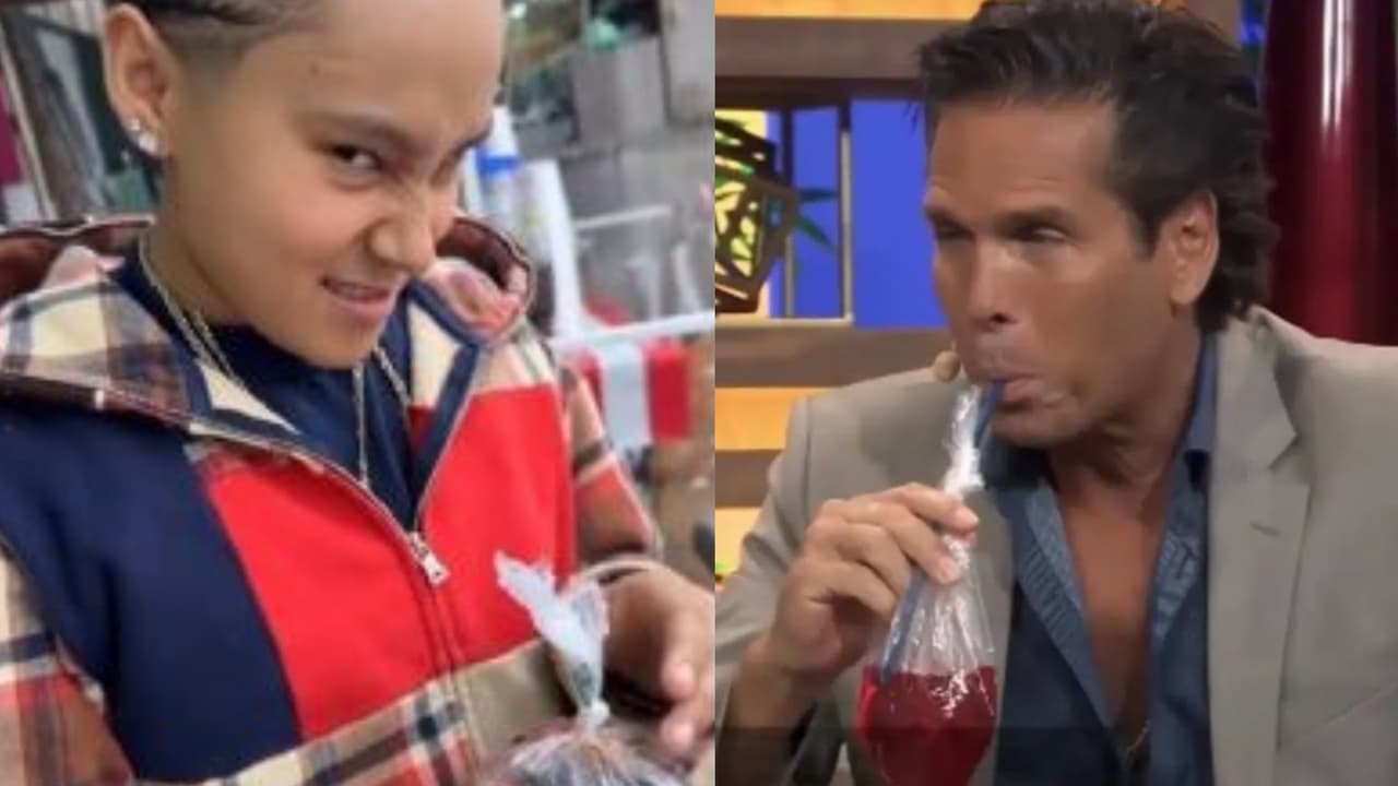 "¿Qué es esto?": comparan a Palazuelos con Yahritza por su reacción a la soda en bolsita 
