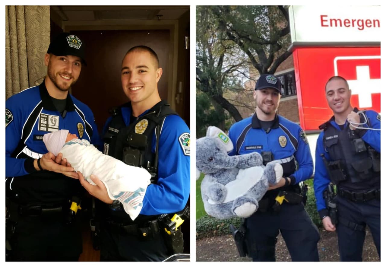 Oficiales describen el momento en que ayudaron a una mujer hispana a dar a luz en la I-35