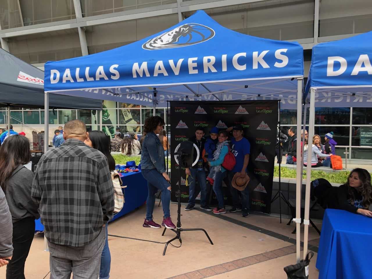 Varias estaciones permitían que el público se tomara una buena foto de recuerdo.