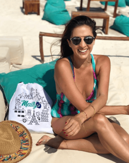 El pasado mes de mayo, Maity compartió esta foto donde se le ve disfrutando de un día de playa.