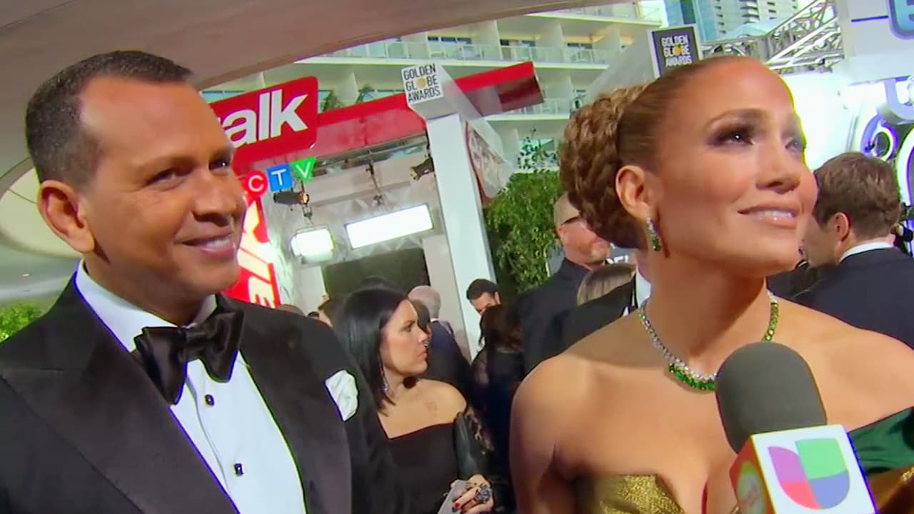 "Más bendecida que nunca": las emotivas palabras de JLo junto a A-Rod durante su paso por los Golden Globes