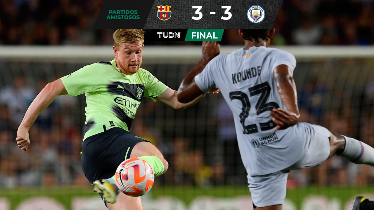 Barcelona y Manchester City empatan en amistoso contra la ELA en el Camp Nou