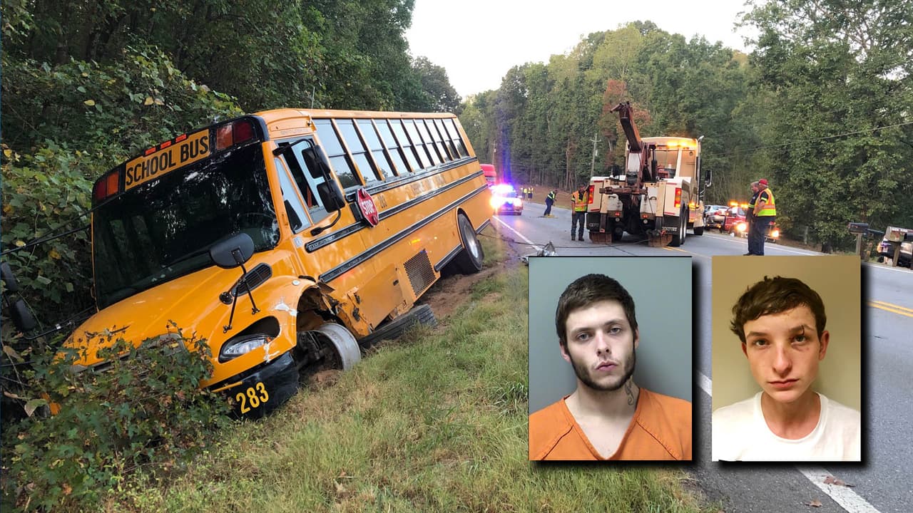 Arrestan a "personas de interés" tras colisión con autobús escolar en Cherokee