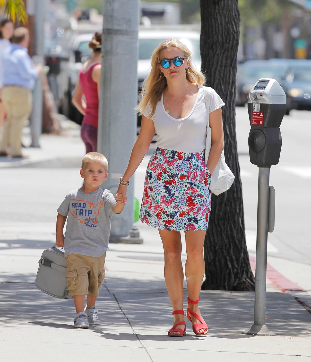 Reese lleva una excelente relación con sus tres hijos.