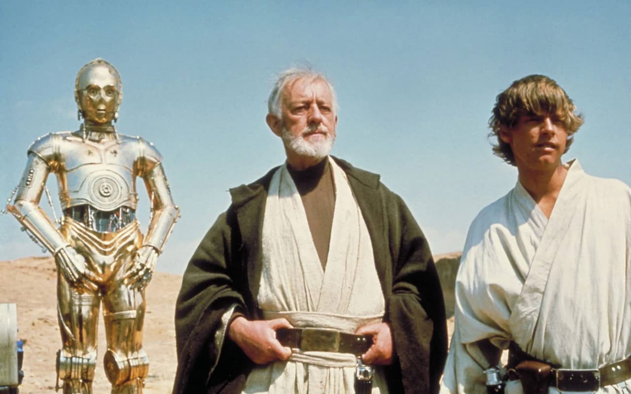 Alec Guinness interpretó a Obi-Wan Kenobi en las primeras películas de ‘Star Wars’
