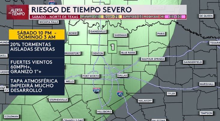 Este fin de semana será seco para la mayoría de nosotros, pero 
<b>algunas zonas podrán ver lluvias aisladas. </b>El sábado tendremos una ligera posibilidad de algunas tormentas aisladas con vientos. La 
<b>tapa atmosférica impedirá que estas tormentas se formen con intensidad.</b>