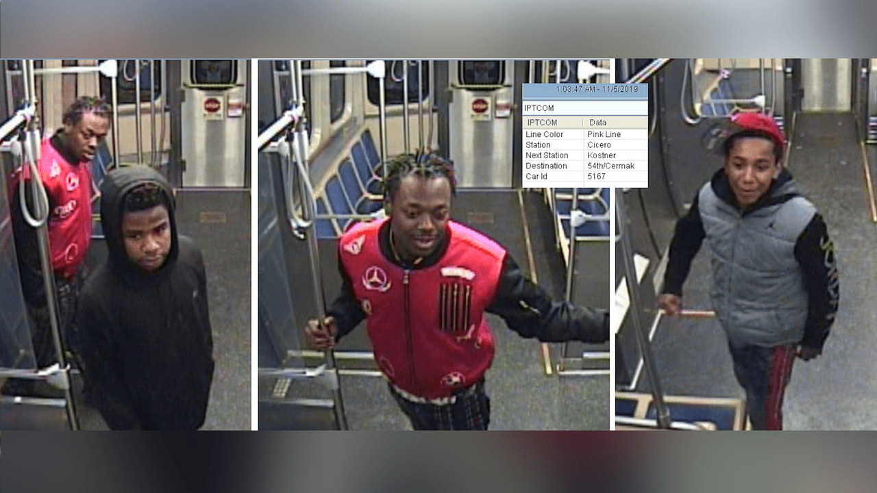 Autoridades emiten alerta y buscan identificar a estas personas por daño a tren de CTA