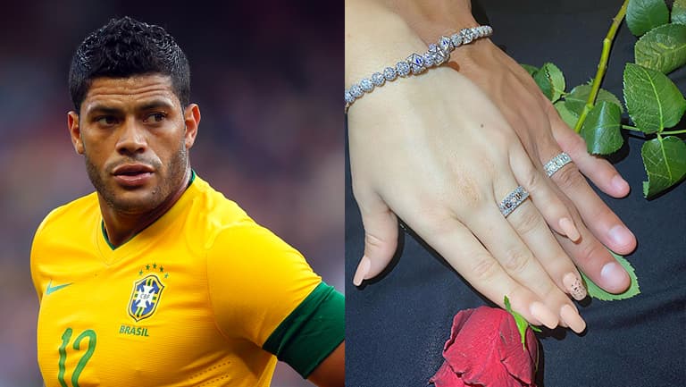El futbolista Hulk se casa con la sobrina de su exesposa