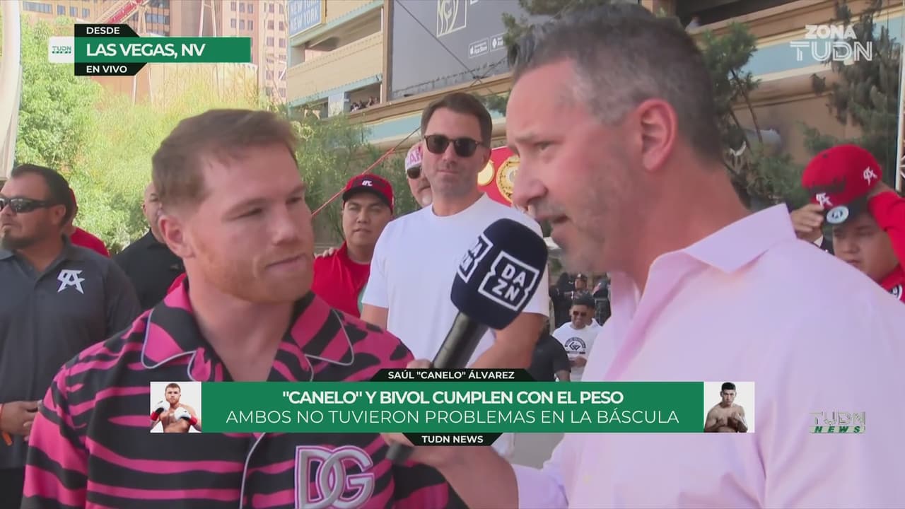 Canelo tras el pesaje: "Demasiado emocionado, vamos a ganar"