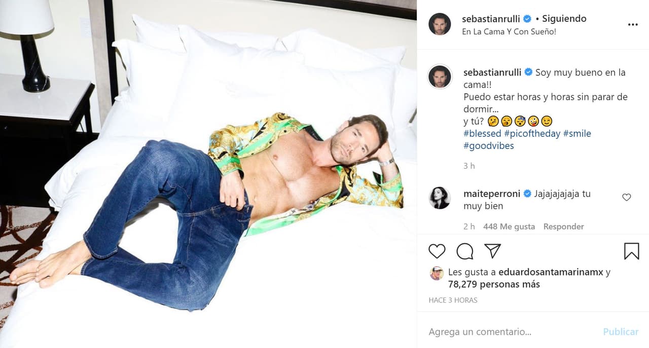 La mañana de este 15 de septiembre sorprendió a sus seguidores en Instagram con esta fotografía en donde aparece con una 
<b>pose sugerente</b>, pero con un mensaje que le dio 
<b>un toque cómico</b>.
<br>