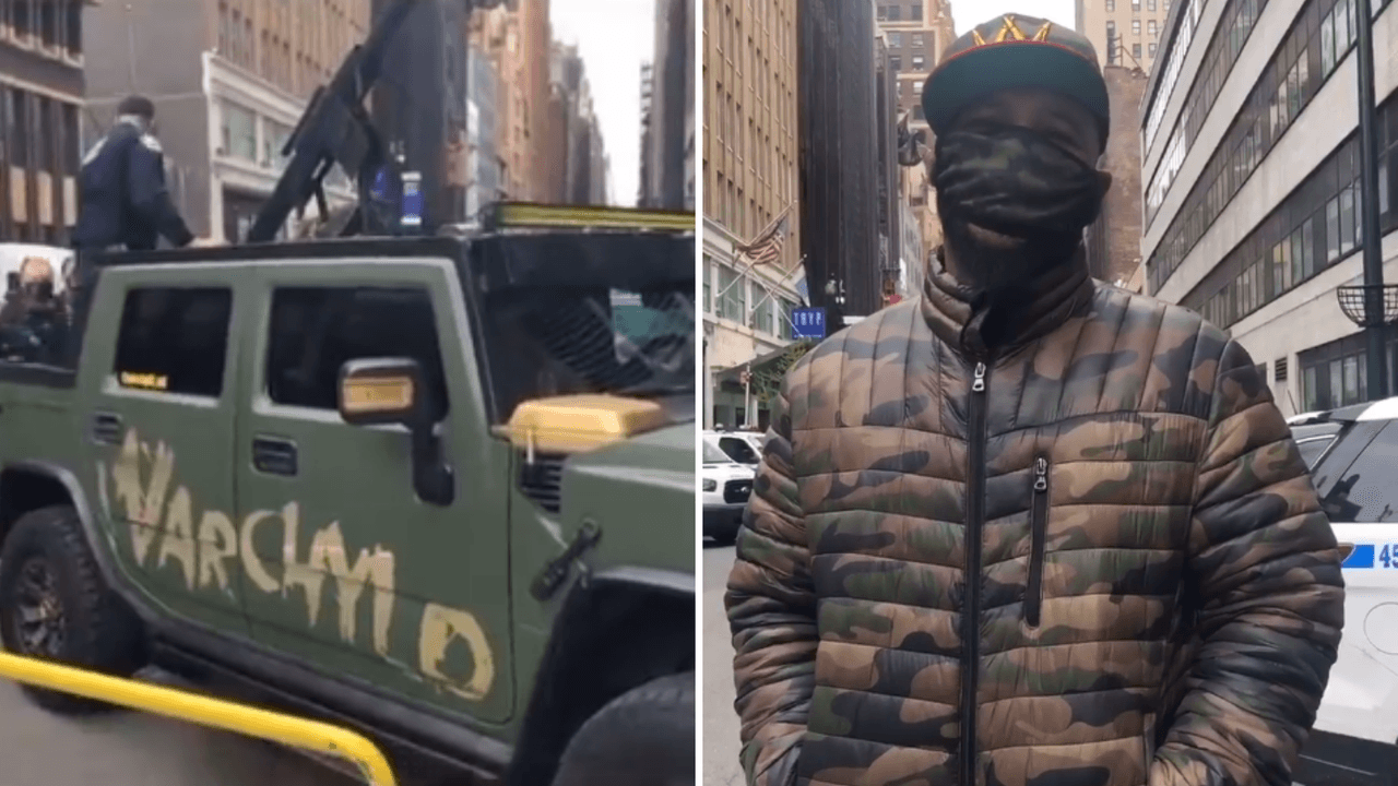 La amarga experiencia que vivió un rapero por llevar una “bazuca” en el techo de su Hummer