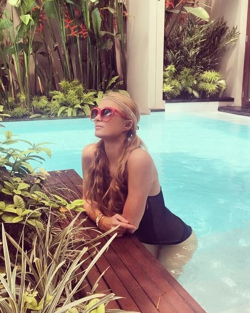 Cuando se le ve relajada aprovecha para tomarse selfies como esta.