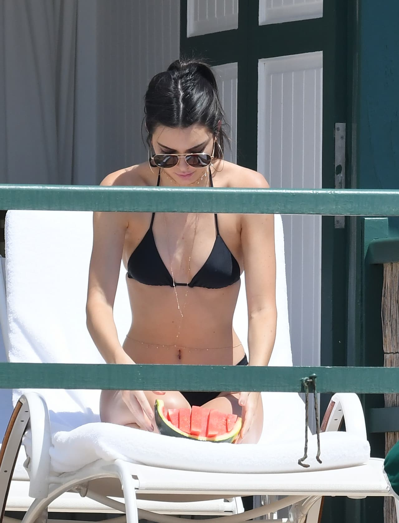 Se nota que Kendall estaba disfrutando del sol.