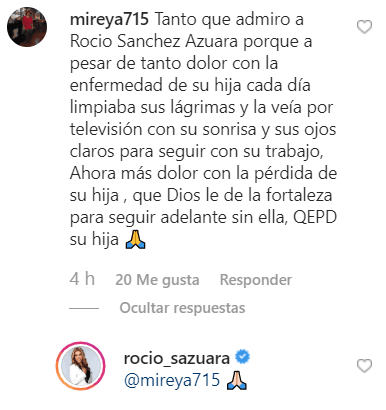 Hubo quienes expresaron su admiración y resaltaron la fuerza que mostró en pantalla pese a la enfermedad de su hija.