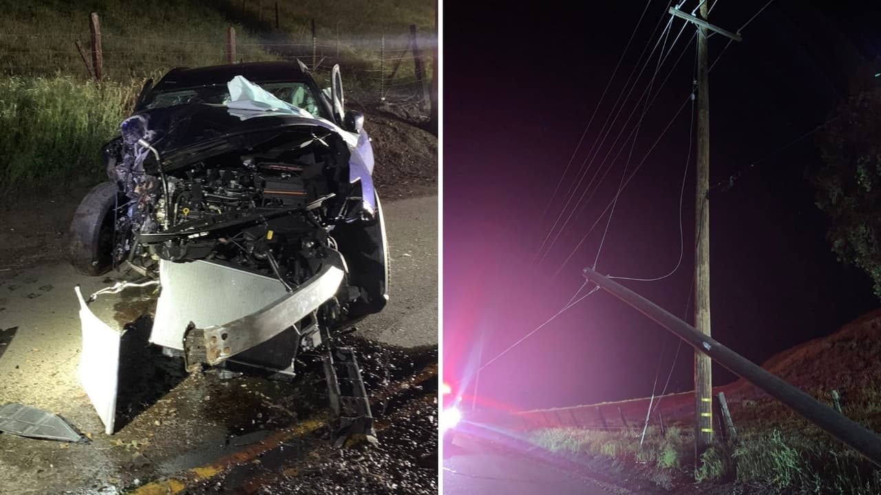 En el sitio, los bomberos encontraron postes con cableado que fueron dañados.