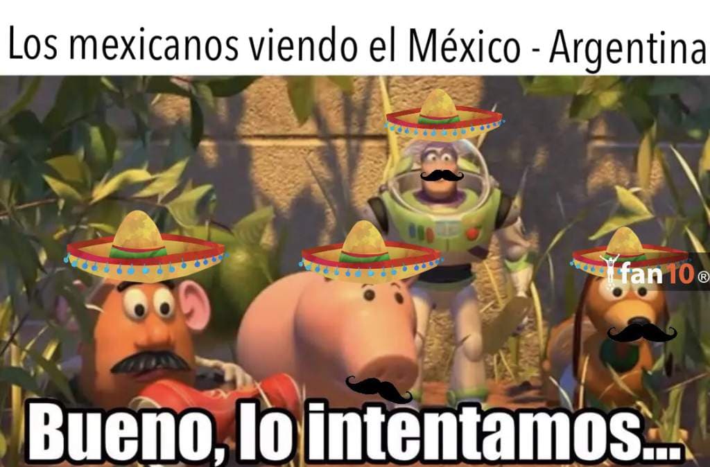 Argentina golea a México hasta en los memes. El Tri no metió ni las manos.