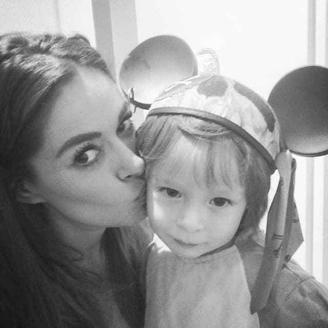 Y aunque la guapa actriz y conductora tenga mucho trabajo ahora, se ve que siempre tiene tiempo para Mateo.