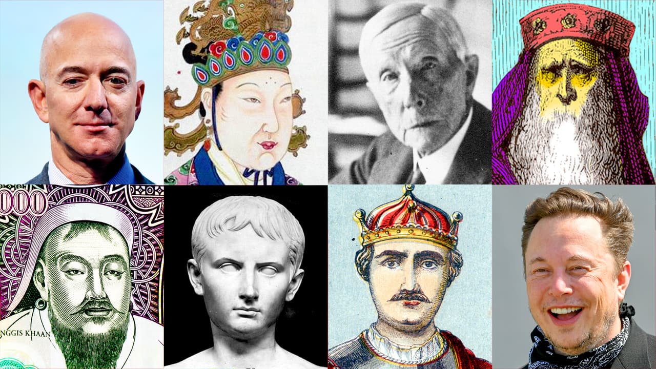 ¿Son realmente Musk y Bezos los más ricos de la historia? Estos fueron los verdaderos ‘dueños del mundo’