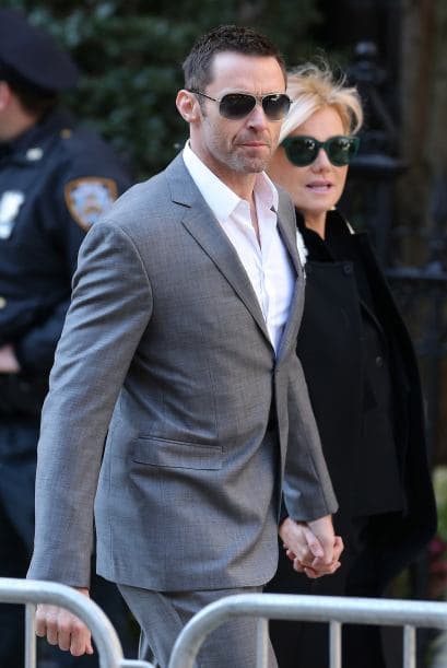 El actor Hugh Jackman junto a su esposa Deborah Furness.