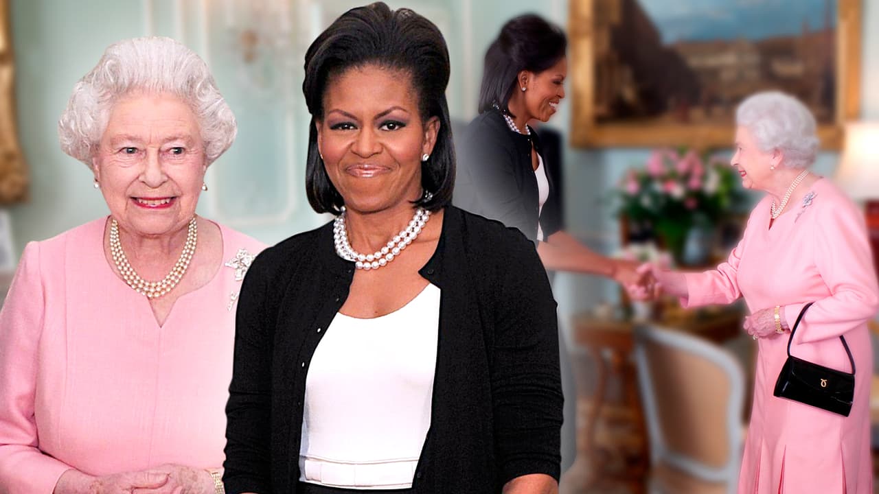 Michelle Obama revela la incómoda situación que generó su criticado abrazo a la reina Isabell II