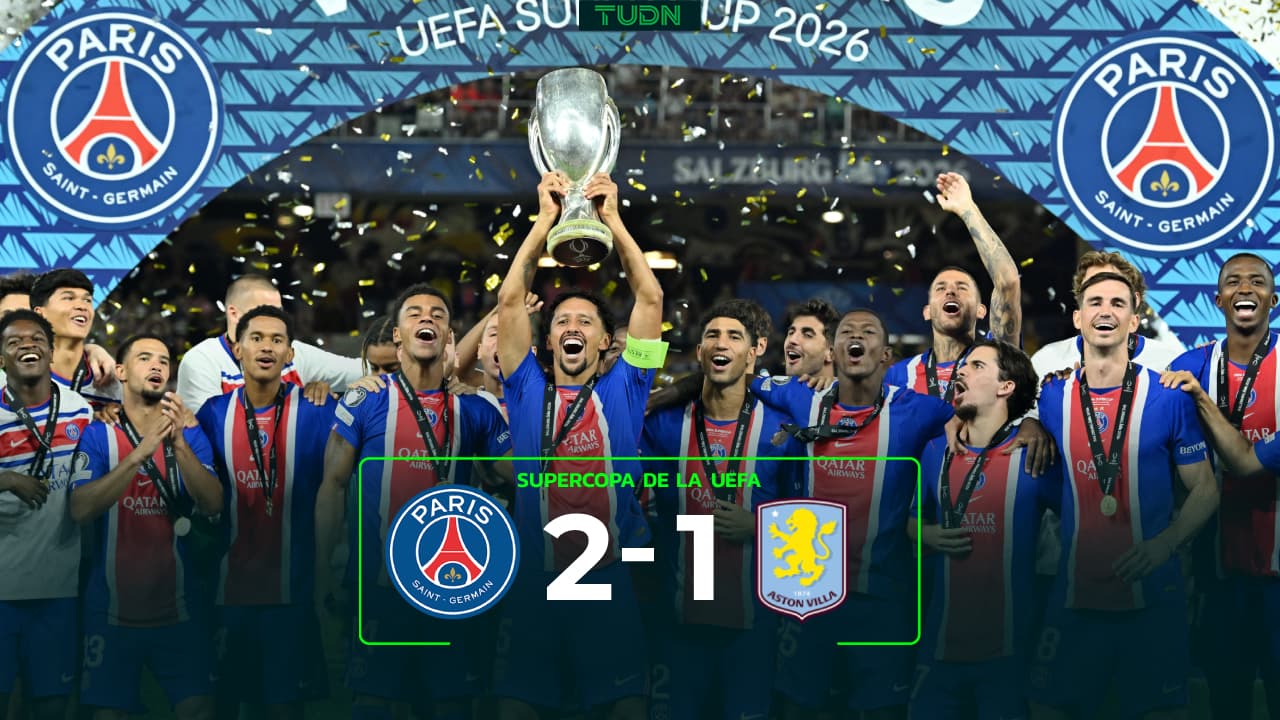 Resumen | PSG vence al Aston Villa y es bicampeón de la Supercopa de la UEFA