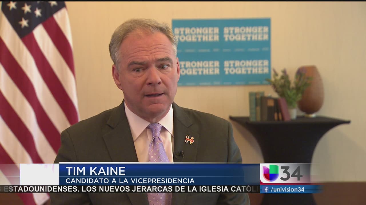Entrevista: Tim Kaine habla de la relación con México