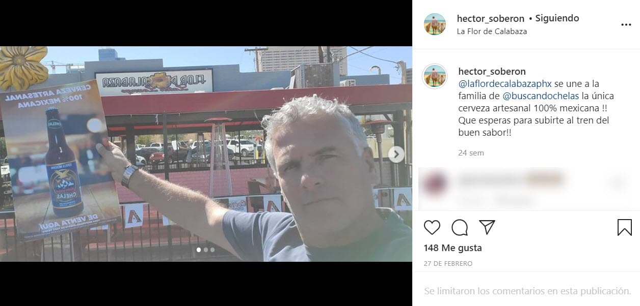 A la par de su participación en el filme, Héctor se dedicó a promocionar bebidas alcohólicas: "Estaba trabajando en Arizona 
<b>promoviendo una marca de cerveza y una de tequila</b>, la empresa reventó con el covid, la cerraron y solamente me dieron las gracias, me quedé como el perro de las dos tortas", contó en entrevista con 
<a href="https://twitter.com/saleelsoltv/status/1293683901366513664" target="_blank">'Sale el sol'</a>. 
<br>