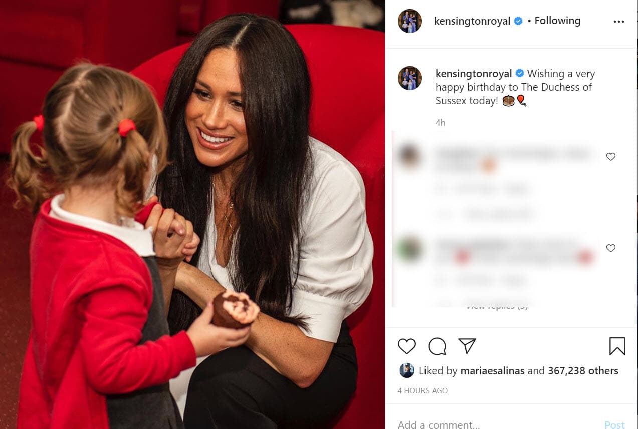 Lo hicieron con
<b><a href="https://www.instagram.com/p/CDdbi1Jl2LG/" target="_blank">esta foto</a></b> y el mismo mensaje que la reina.
<br>