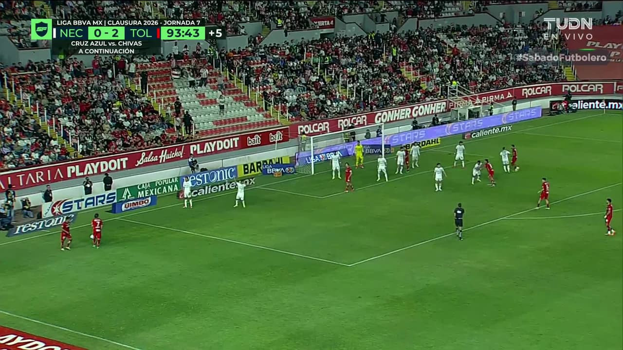 ¡GOL!  anota para Toluca. Federico Pereira