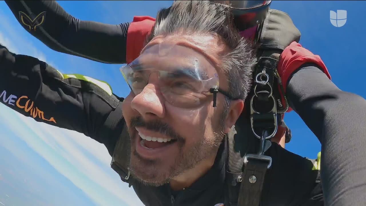 Adrián Uribe gozó de esta experiencia por los aires.