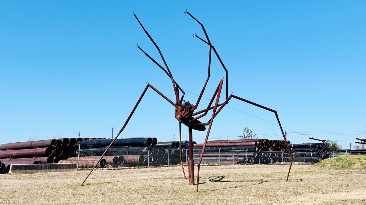 Ron Lee invirtió 9 meses de trabajo en construir la araña de patas largas.