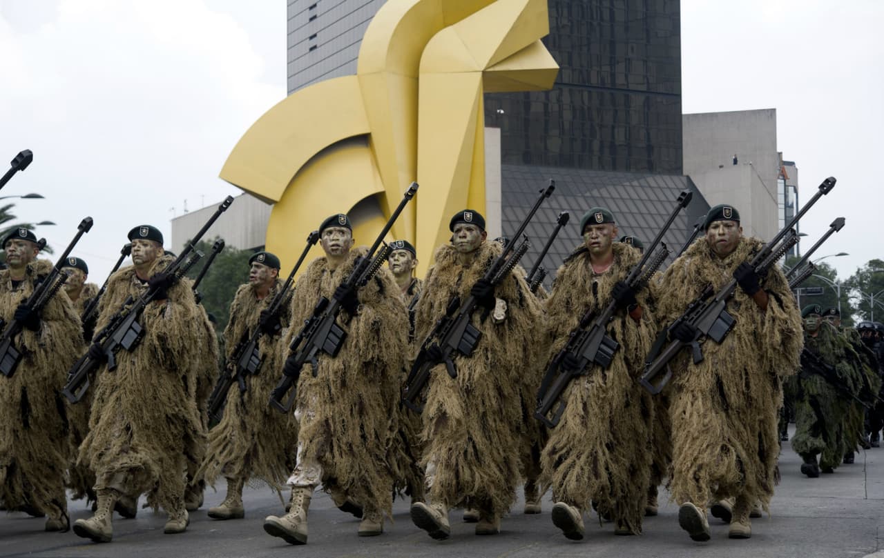Elementos especiales del Ejercito mexicano.