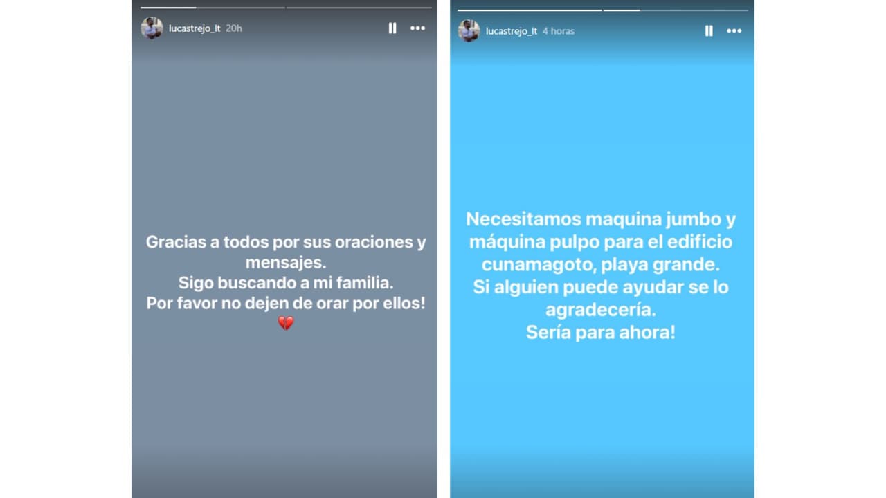 Lucas Trejo se encuentra buscando a su familia.
