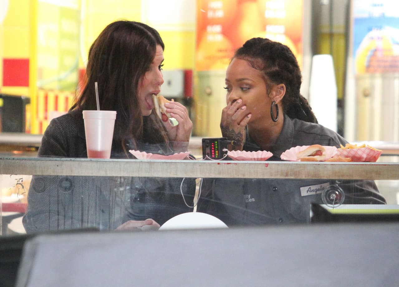 Y claro, los fotógrafos captaron todo momento mientras disfrutaban de su lunch.