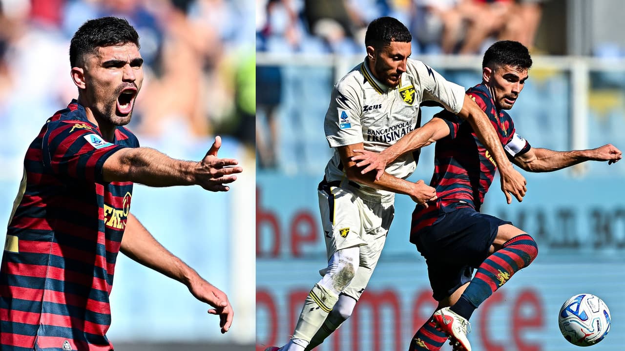 Johan Vásquez anota gol y es expulsado en el Genoa dentro de la Serie A
