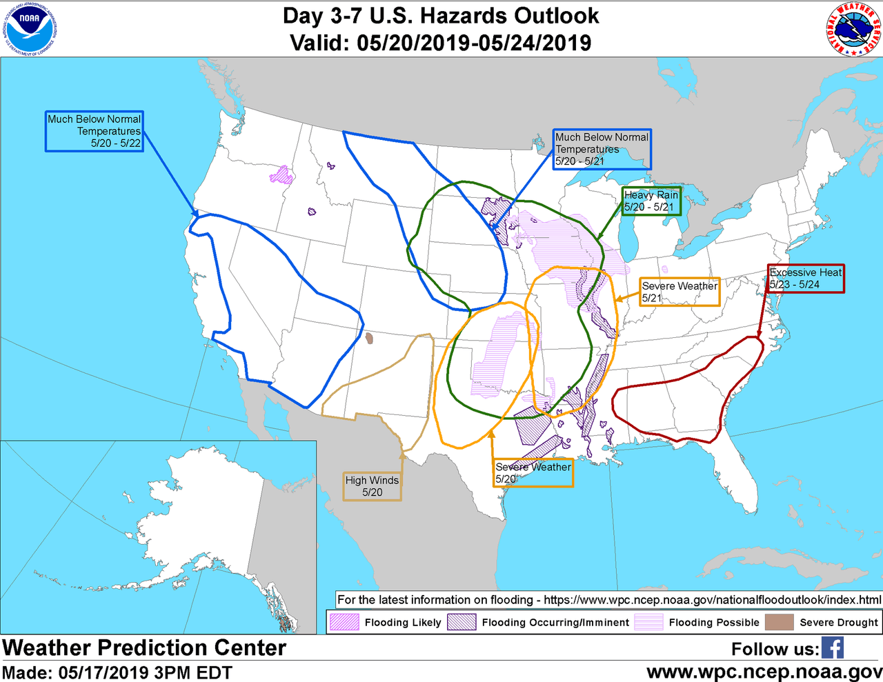 Pronostican un fin de semana con fuertes tormentas y posibles tornados en el centro de EEUU