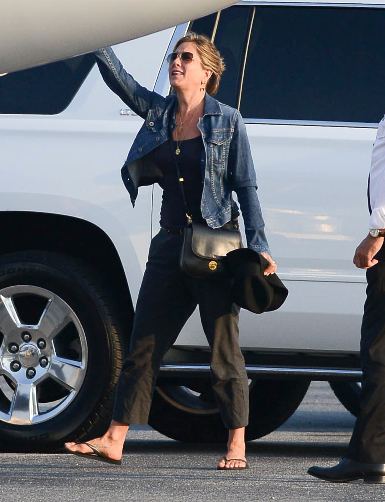 Jennifer Aniston volvió al trabajo en Atlanta.