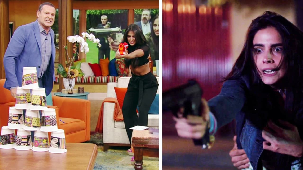 Pusimos a prueba la puntería de Bárbara de Regil, ¿o era Rosario Tijeras?