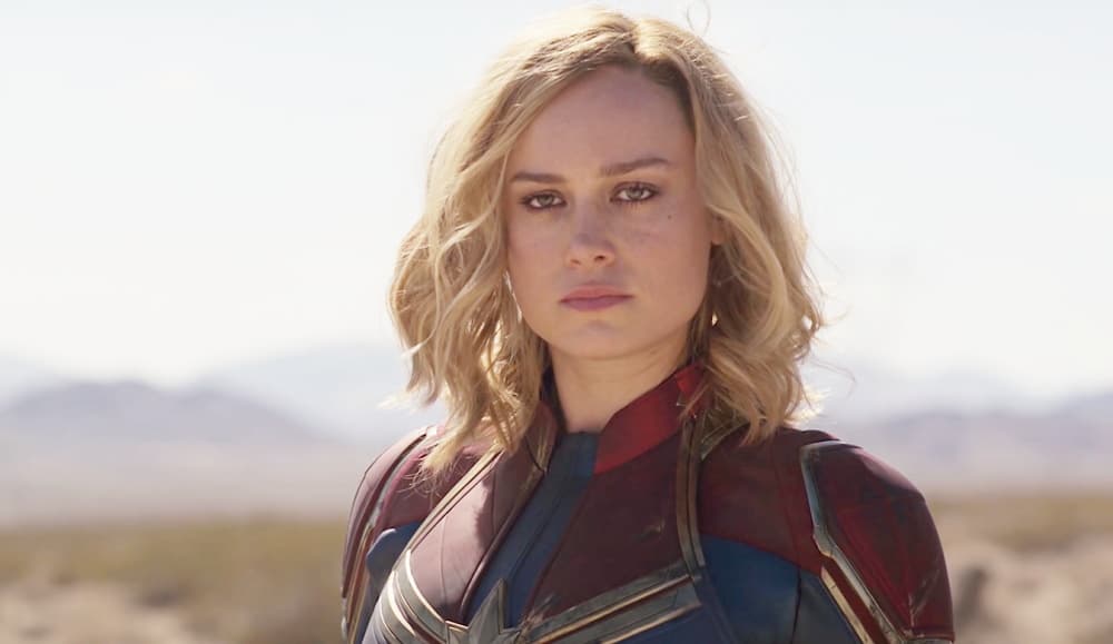 Brie Larson como la Capitana Marvel del MCU
