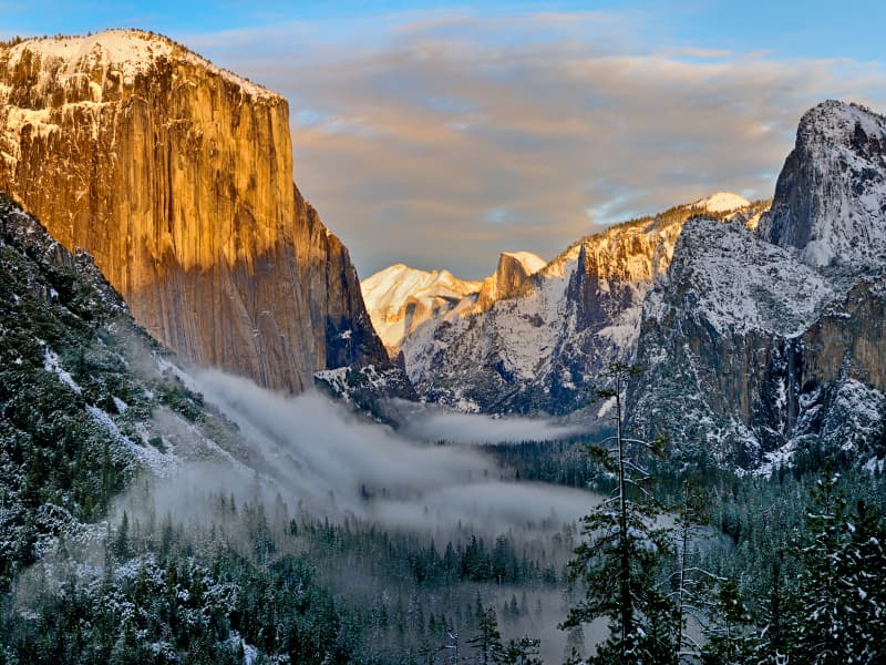 La magia del Parque Nacional Yosemite en invierno