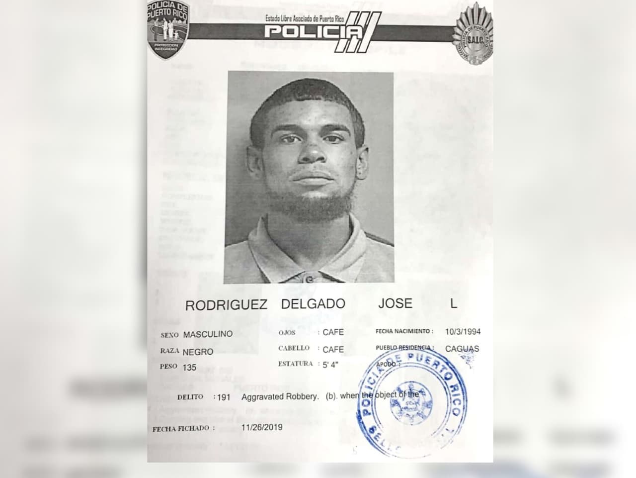 Radican cargos contra un hombre por carjaking, maltrato a personas de edad avanzada y Ley de armas en Caguas