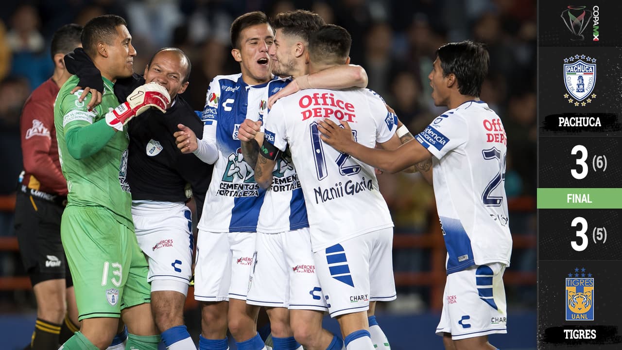 Pachuca echa a Tigres en penales y el Tuzo es semifinalista de la Copa MX