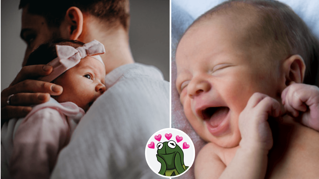 Papá le habló a su hija desde el embarazo y cuando ella nació tuvo la reacción más tierna