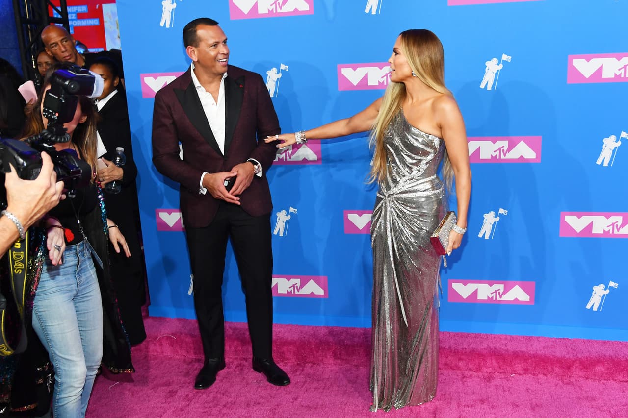 JLo con A.Rod en 2018.