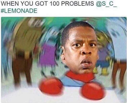 Según los usuarios, esta es la cara de Jay Z ahora que está atiborrado de problemas.