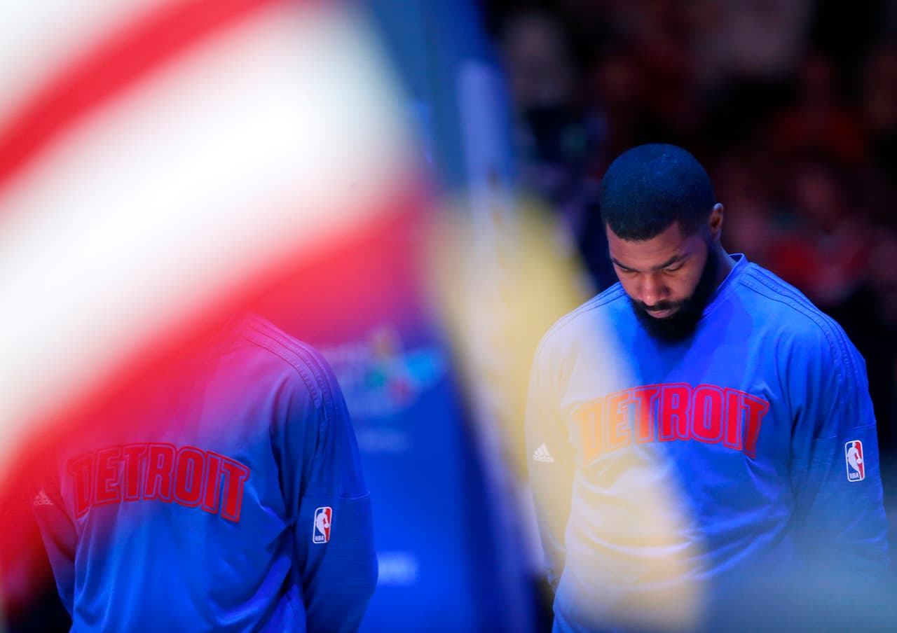 El jugador de los Detroit Pistons de la NBA, Marcus Morris.