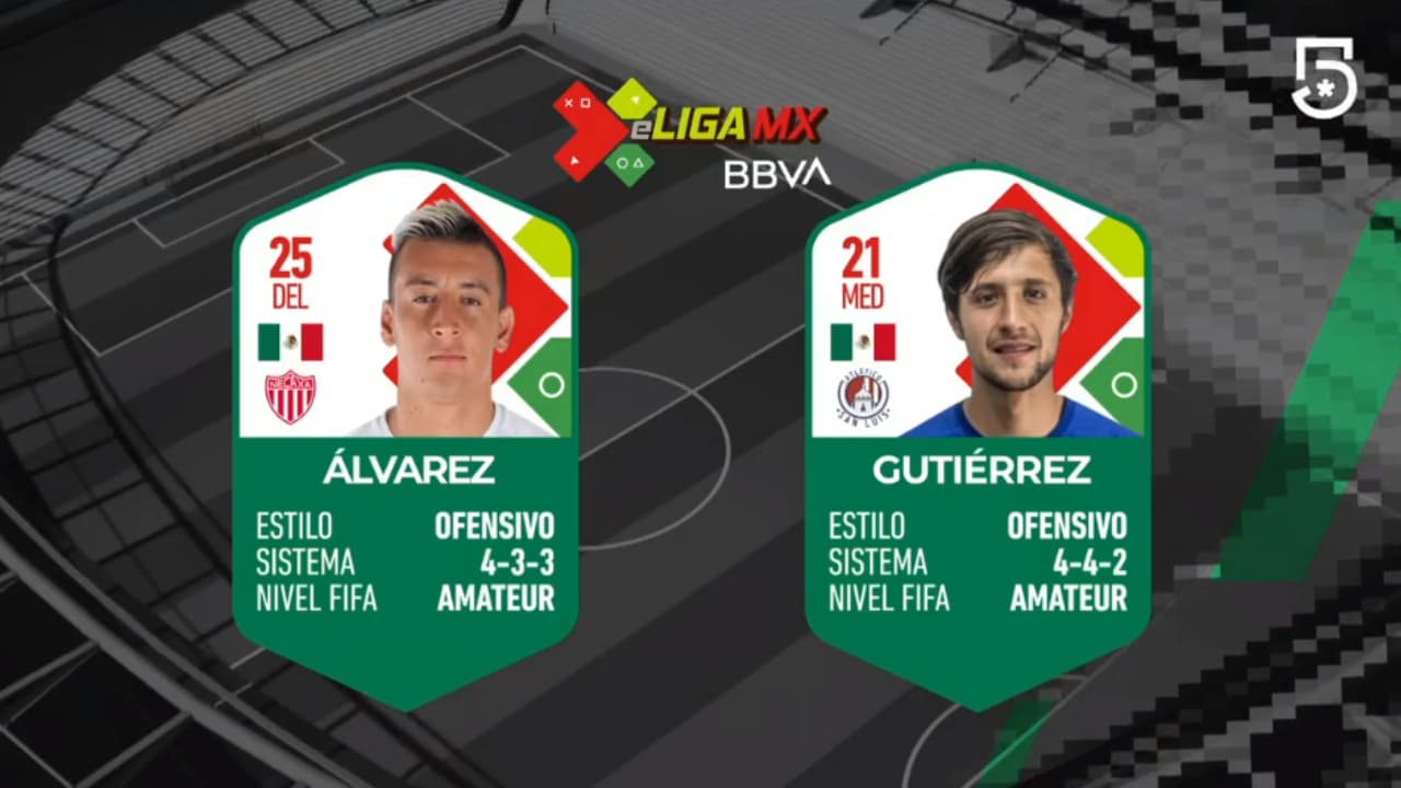 En el futbol virtual, Carlos Gutiérrez destrozó a Daniel Álvarez que terminó jugando con diez hombres.